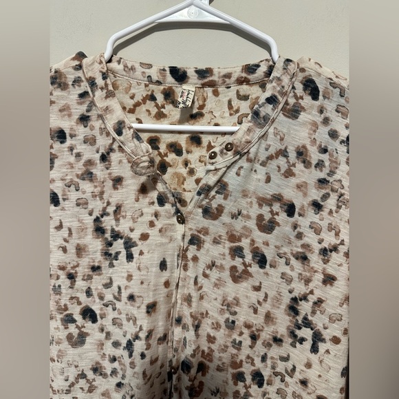 Free People Intimately Neutral Leopard Print Maxed Out Maxi Robe Dress Size S - Picture 9 of 15